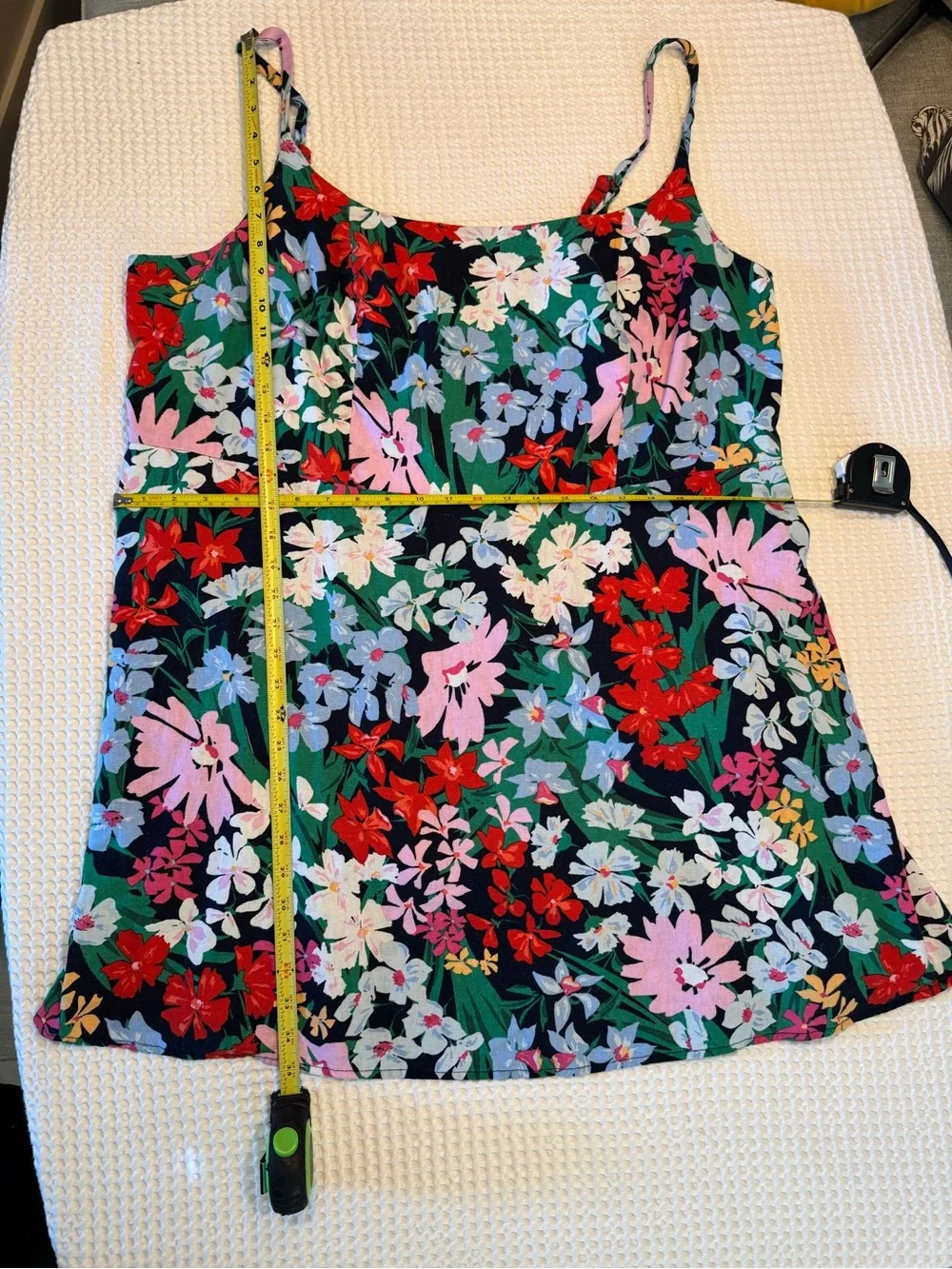Old Navy 3X Floral linen Slip Dress with Adjustable Straps